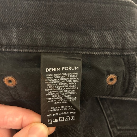 DENIM FORUM, Aritzia Arlo High-rise Straight Black Jeans, Organic - size 29 - Picture 9 of 9